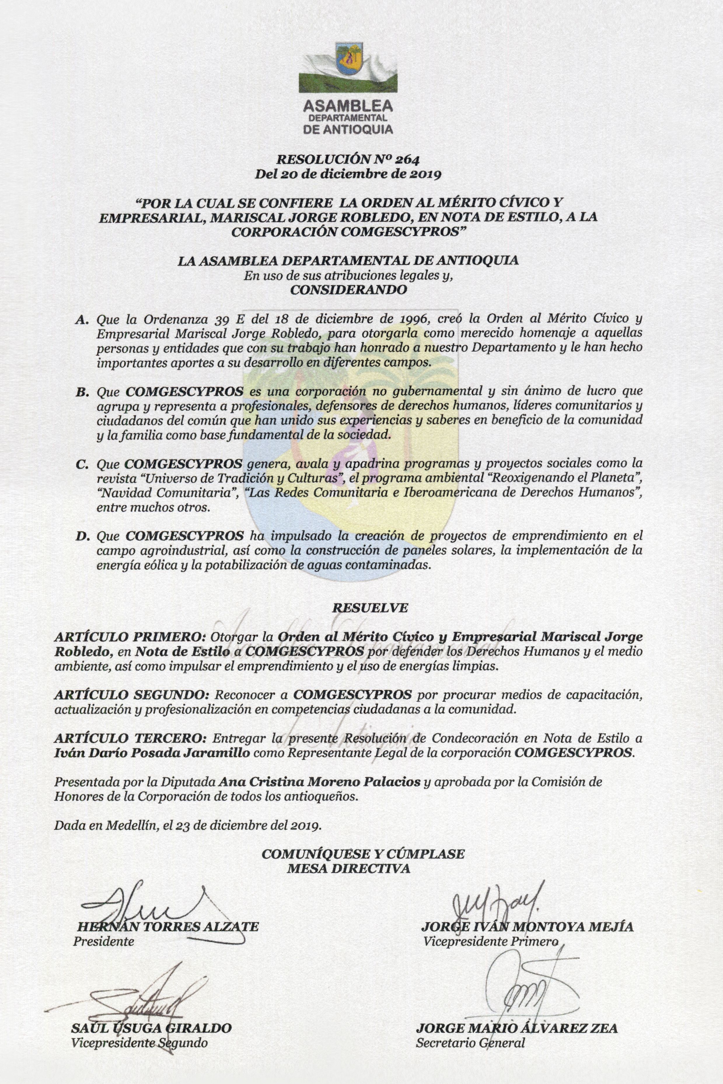 Colonias COMGESCYPROS